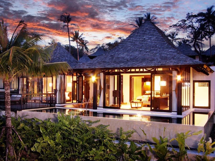 Two Bedroom Pool Villa | In-room safe, desk, blackout drapes, iron/ironing board