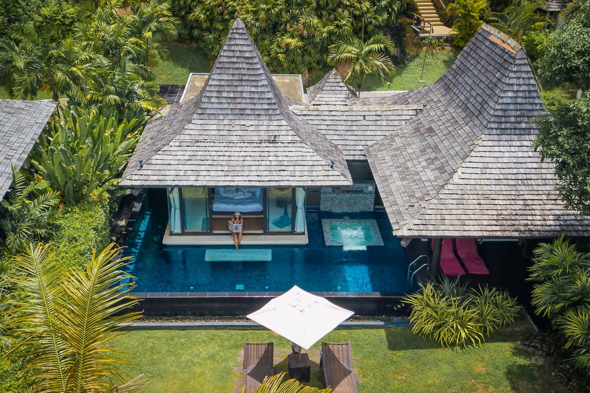 Vijitt Pool Villa | 2 bedrooms, in-room safe, desk, blackout drapes