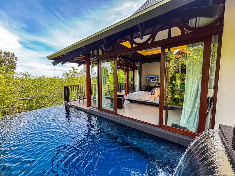 Prime Pool Villa (Two-Bedroom) | In-room safe, desk, blackout drapes, iron/ironing board