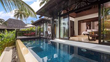 Two Bedroom Pool Villa | In-room safe, desk, blackout curtains, iron/ironing board