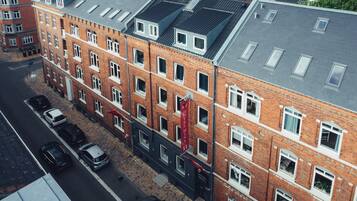 Overnatningsstedets facade