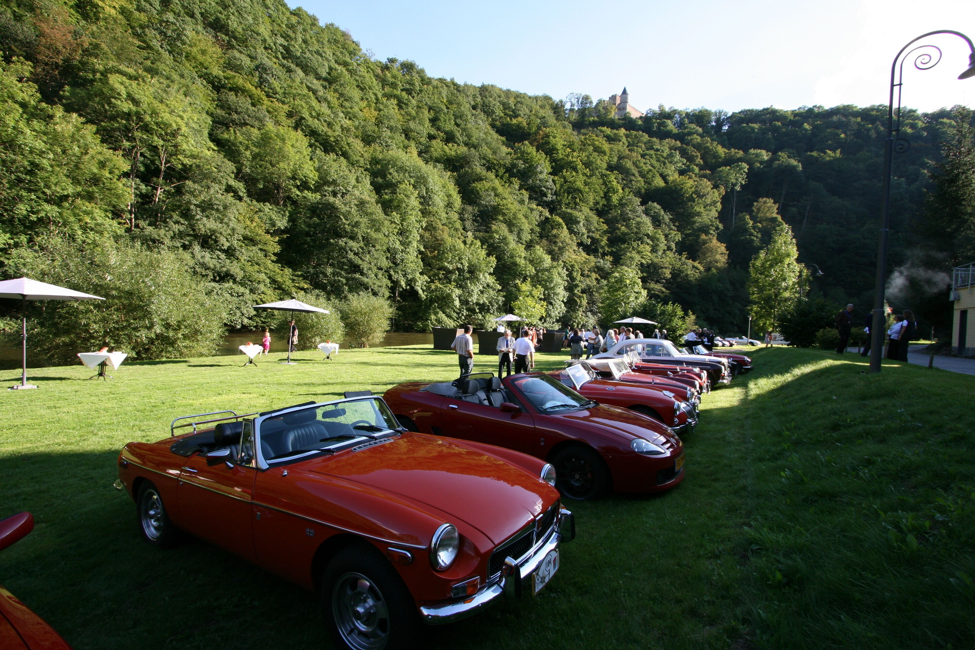outdoor banquet area
