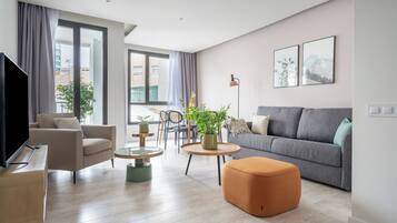 Two-Bedroom Apartment with Balcony | Living area