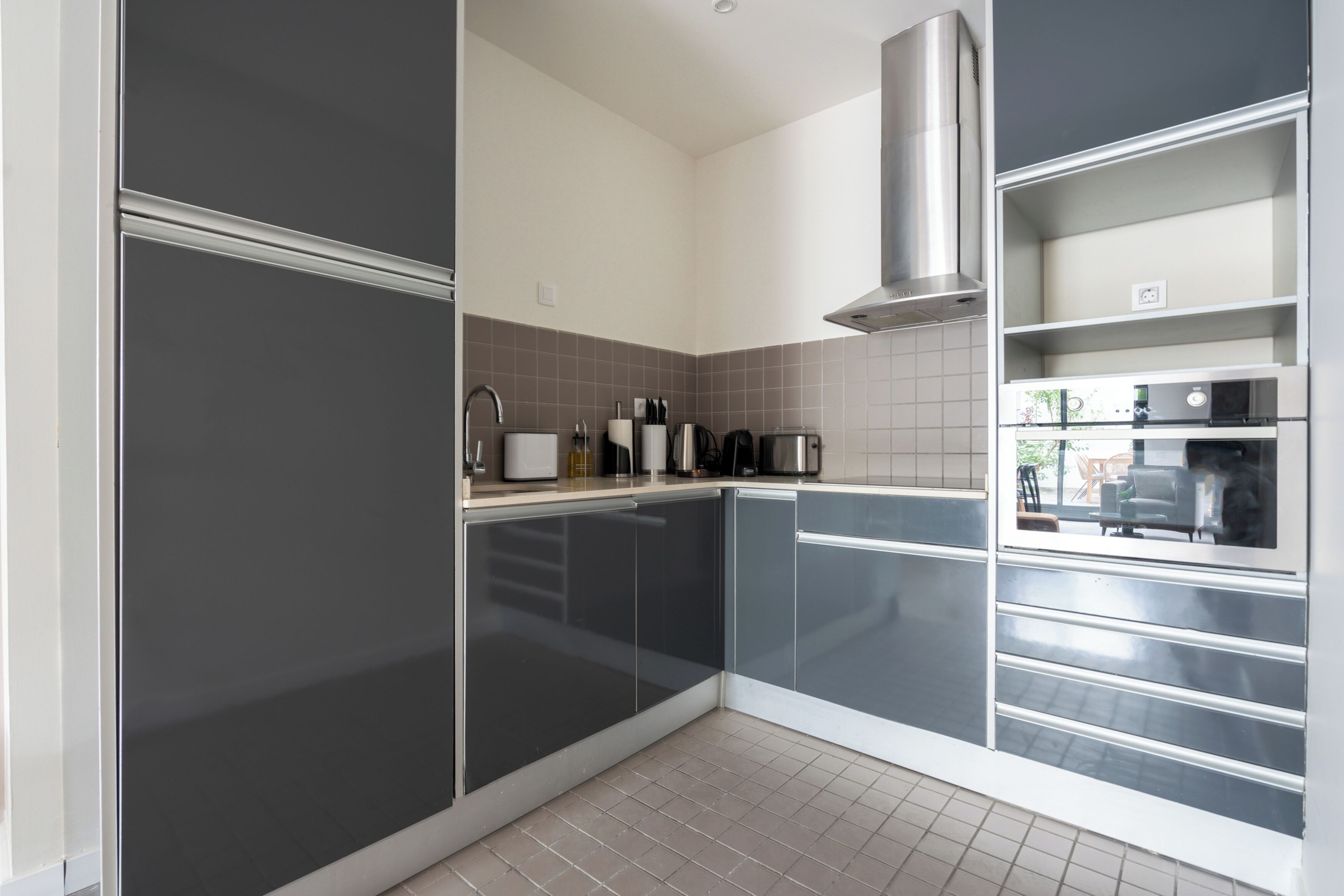2-Bedroom Apt with terrace Ground Floor | Eigene Küche | Kühlschrank, Wasserkocher mit Kaffee-/Teezubehör, Wasserkocher, Toaster