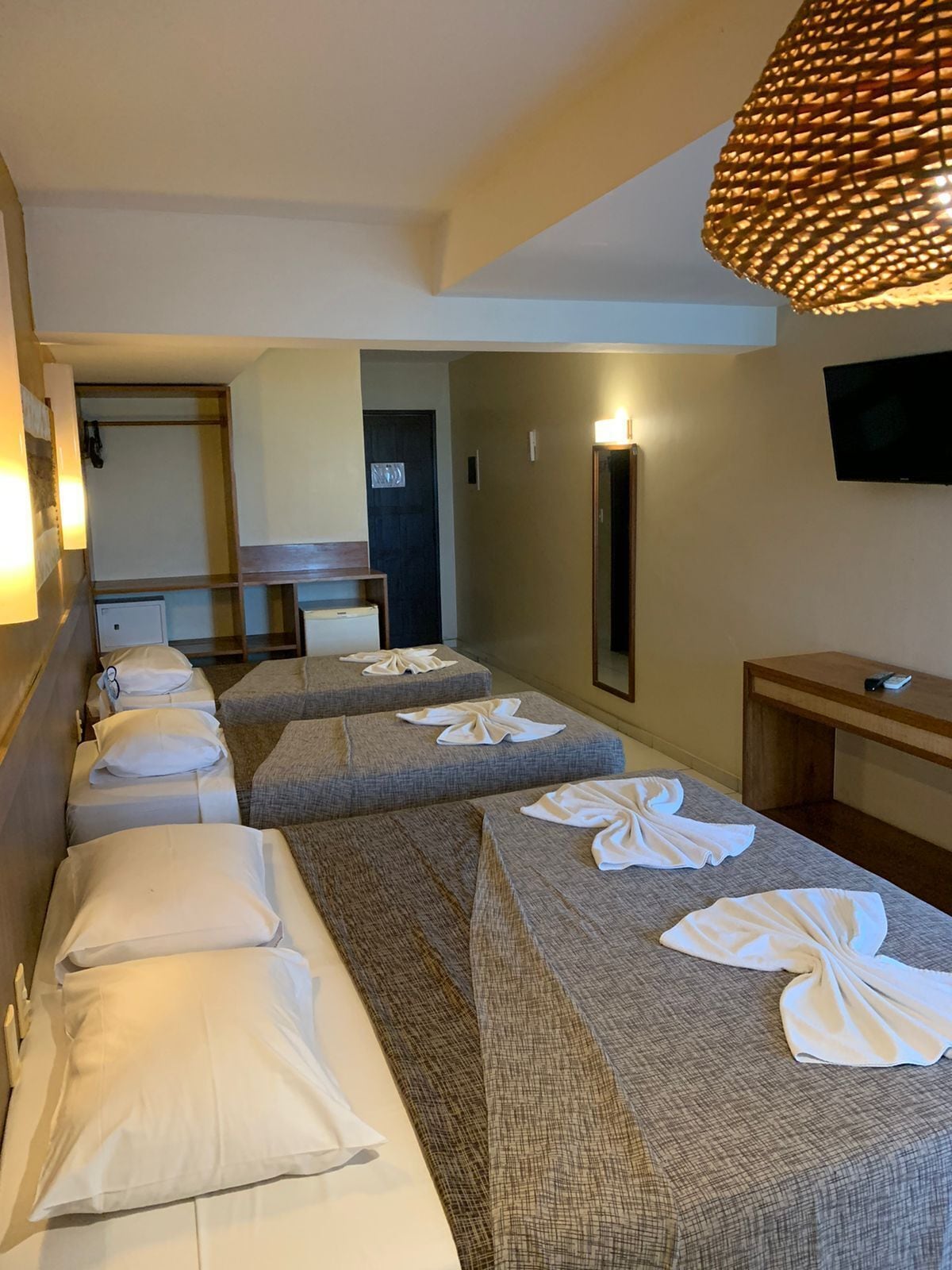 Quadruple Room, Sea View | Minibar, in-room safe, desk, blackout curtains