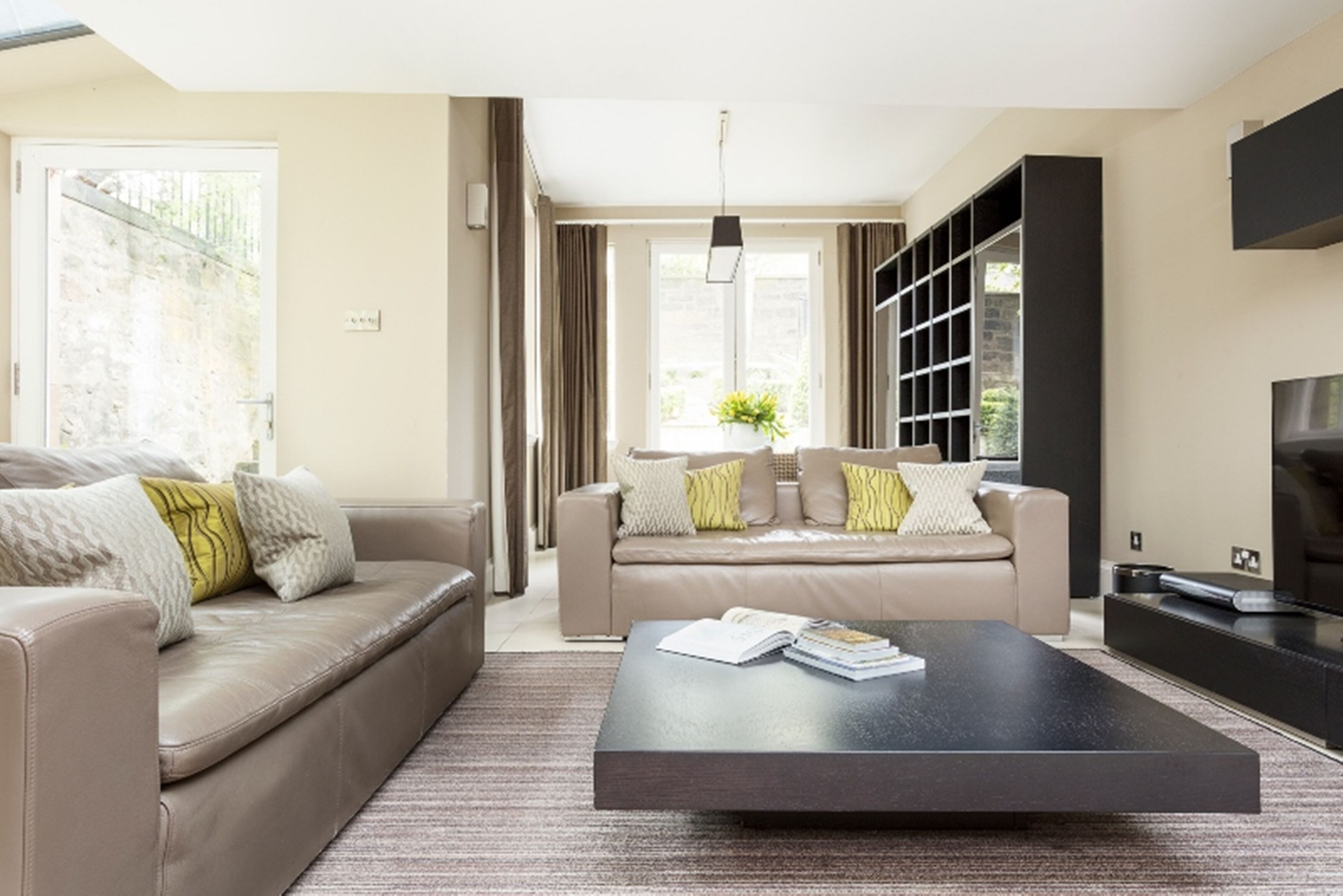 Garden Mews Apartment | Living area | 42-inch plasma TV with cable channels, TV, DVD player