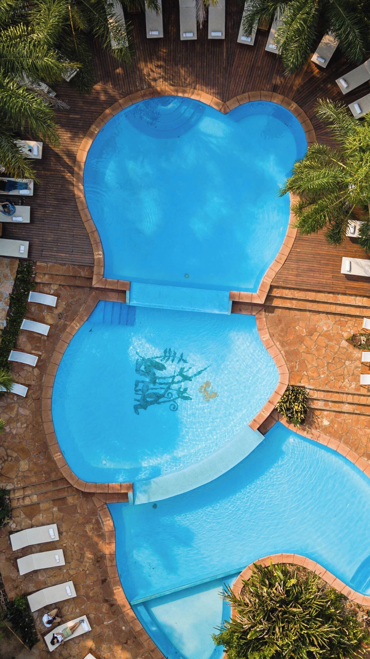 3 outdoor pools