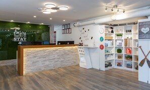 Check-in/check-out kiosk