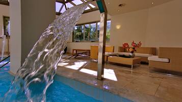 Sauna, steam room, body treatments, hydrotherapy, hot stone massages