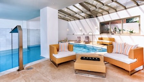 Sauna, steam room, body treatments, hydrotherapy, hot stone massages