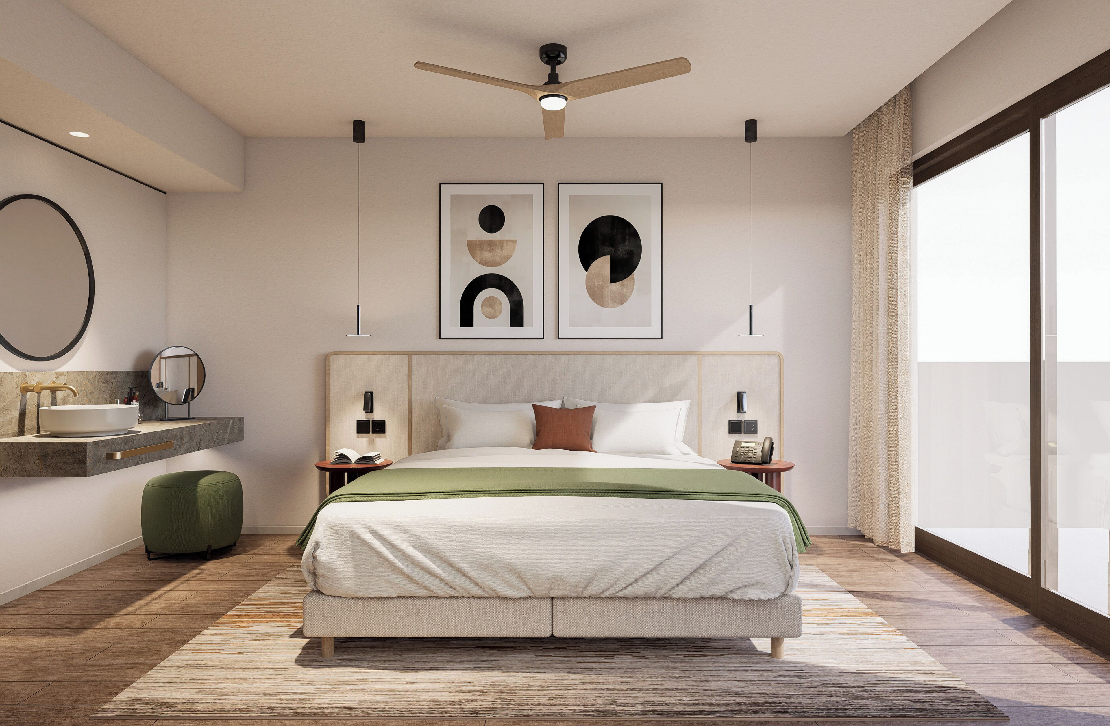 Premium Sea View | Brankas, meja kerja, kedap suara, dan tempat tidur bayi gratis