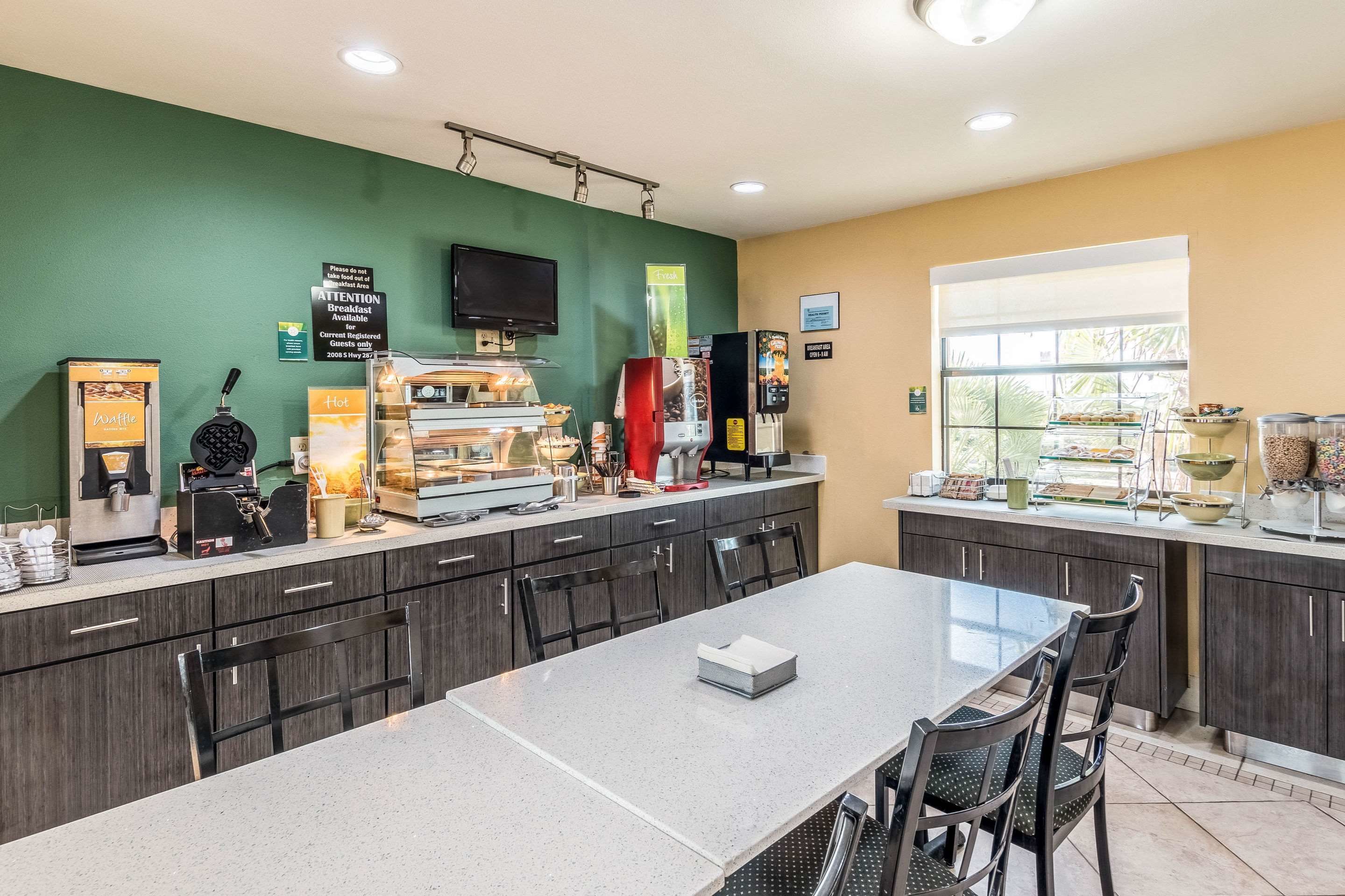 Free buffet breakfast