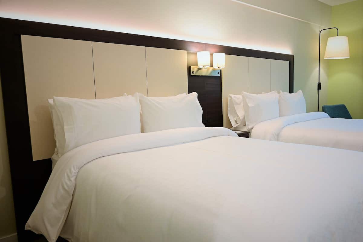 standard room, 2 double beds | 1 bedroom, premium bedding, in-room safe, desk