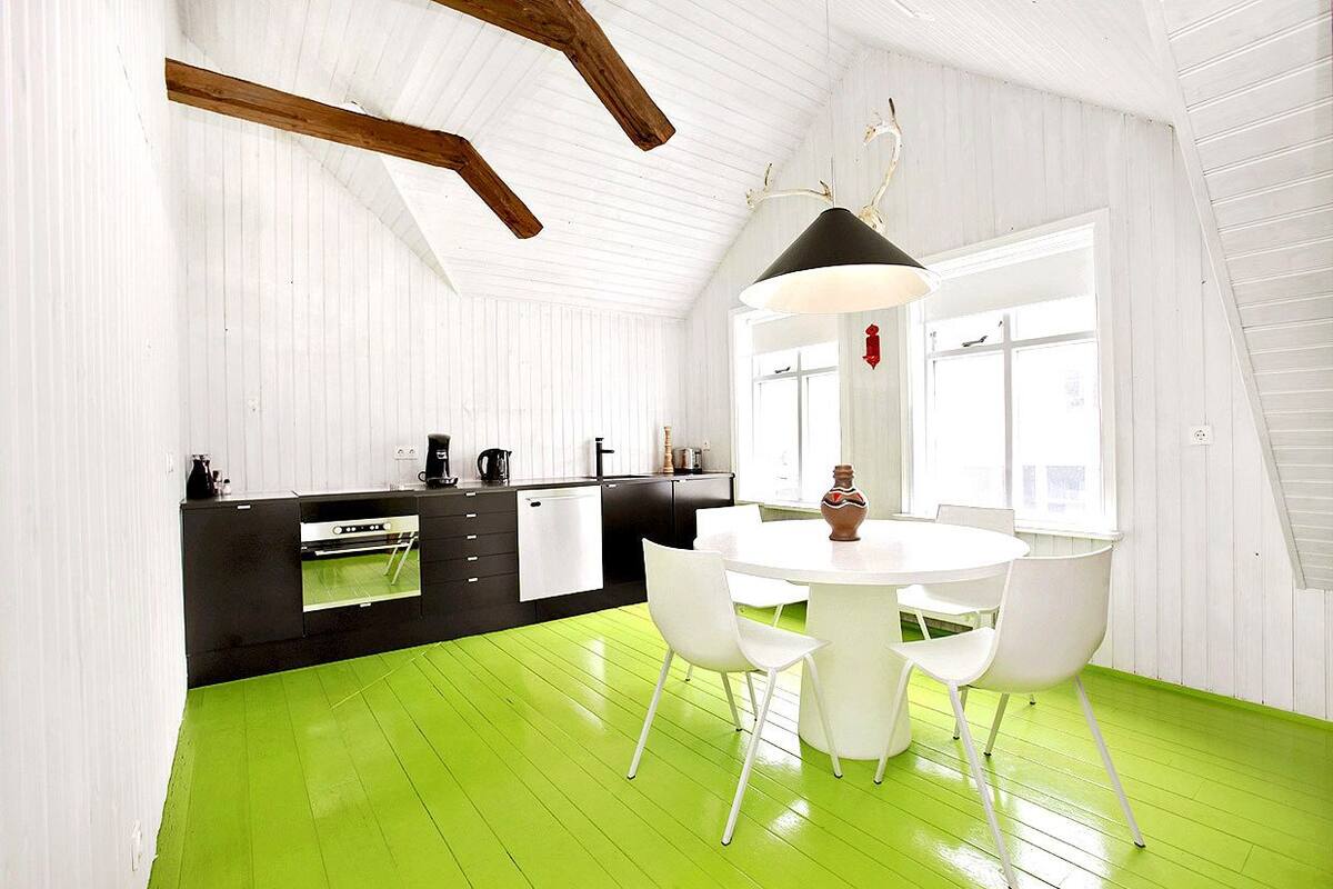 Deluxe Apartment, 2 Bedrooms | Private kitchen | Espresso maker, fridge, microwave, stovetop