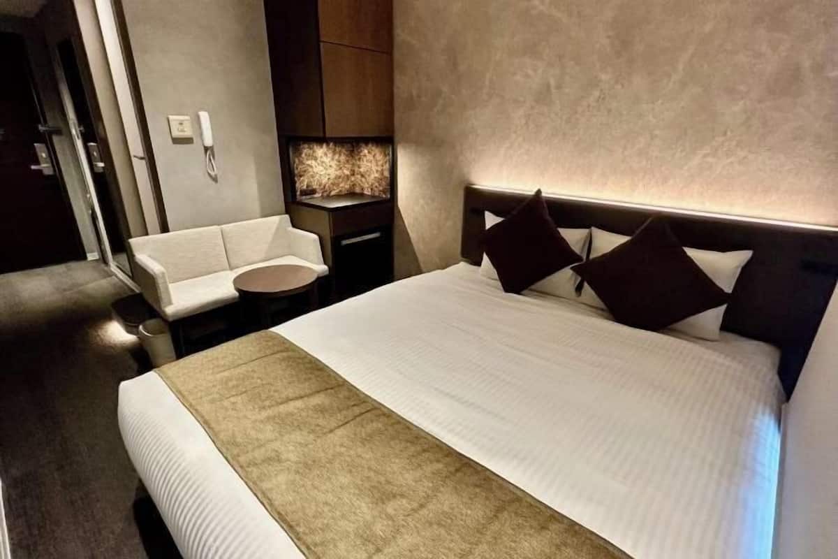 Desk, blackout curtains, iron/ironing board, free WiFi