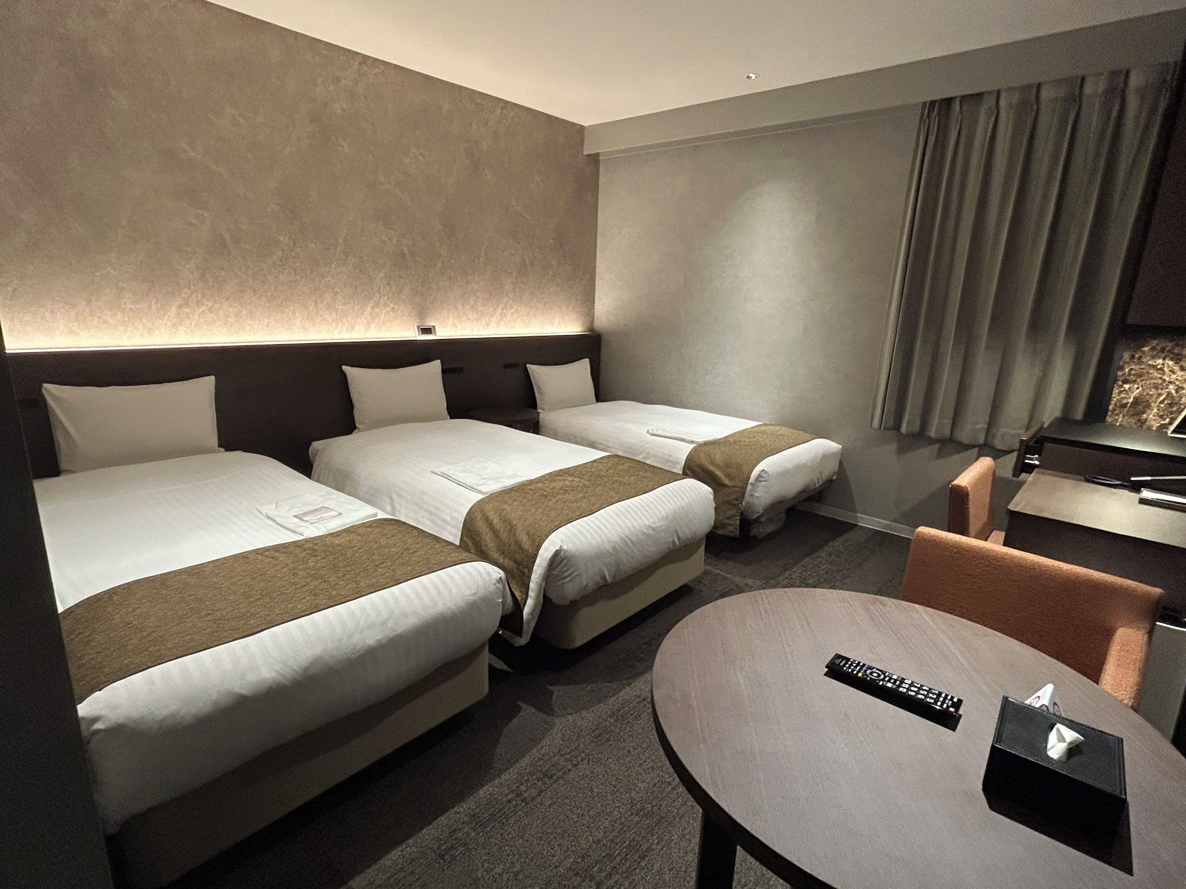 Triple Room, Non Smoking | Desk, blackout drapes, iron/ironing board (on request), WiFi (free)