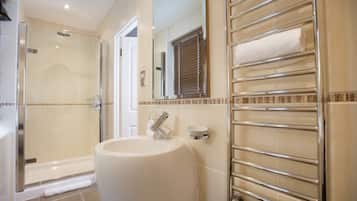 Free toiletries, hair dryer, towels, soap