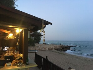 On the beach