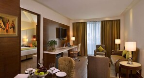 Suite, 1 King Bed, Balcony | Premium bedding, down comforters, minibar, in-room safe - Golden Tulip Lucknow (Lucknow)
