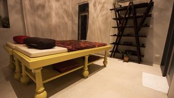 Behandlingsrum til par, kropsbehandlinger, deep tissue-massage