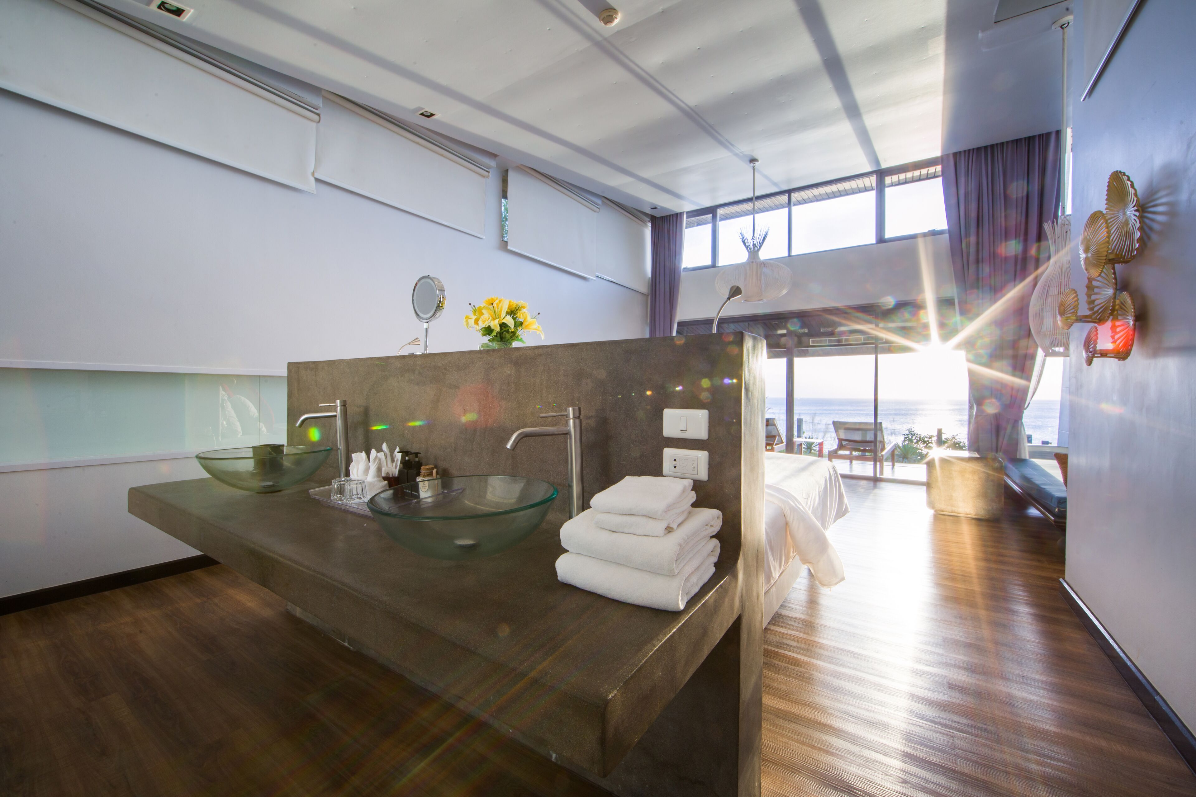 The Privilege Suite with Spectacular Sea View | Premium bedding, down duvets, Select Comfort beds, minibar