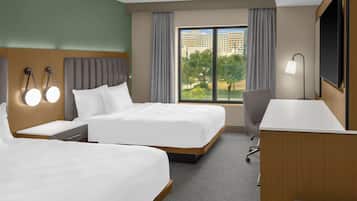 Room, 2 Queen Beds, Accessible, Non Smoking | Hypo-allergenic bedding, pillowtop beds, in-room safe