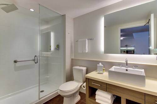 Studio, Mehrere Betten | Badezimmer | Dusche, Hydromassagedusche, Designer-Toilettenartikel, Haartrockner