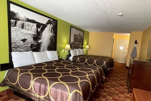 Room, Multiple Beds, Non Smoking | Pillowtop beds, individually furnished, desk, blackout drapes