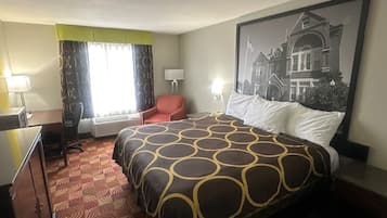 Room, 1 King Bed, Non Smoking | Pillowtop beds, individually furnished, desk, blackout drapes