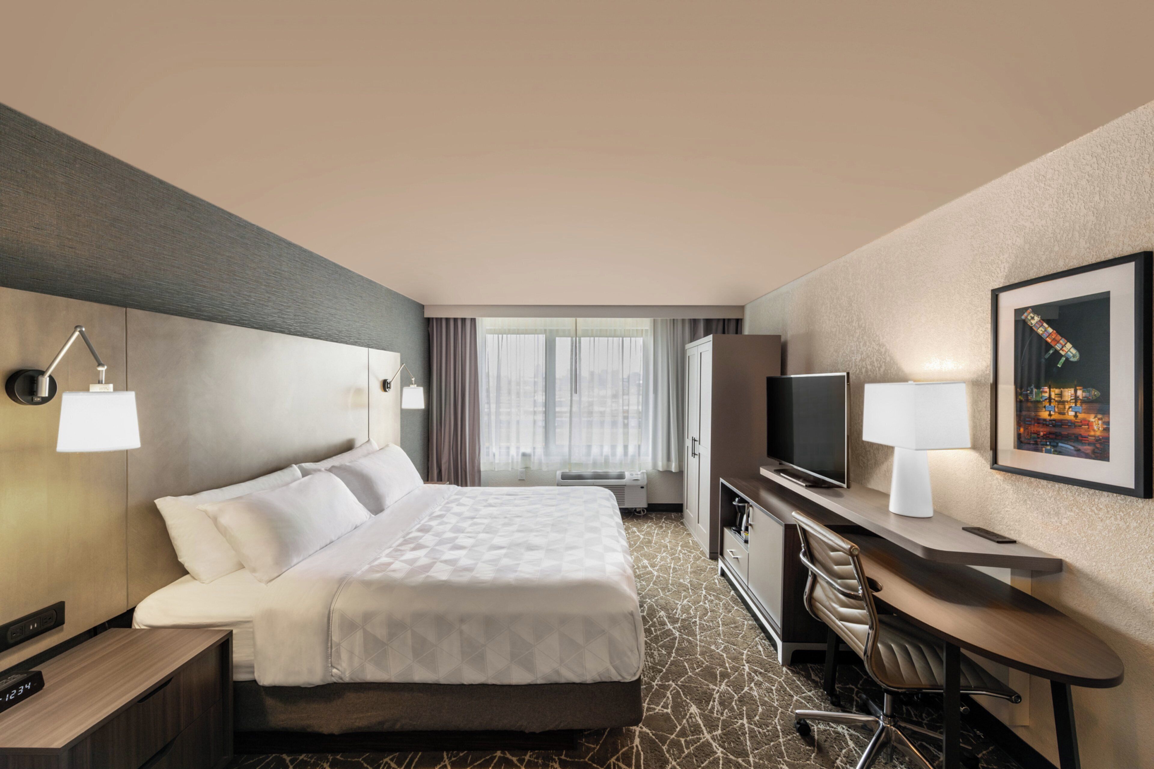 premium bedding, desk, soundproofing, iron/ironing board