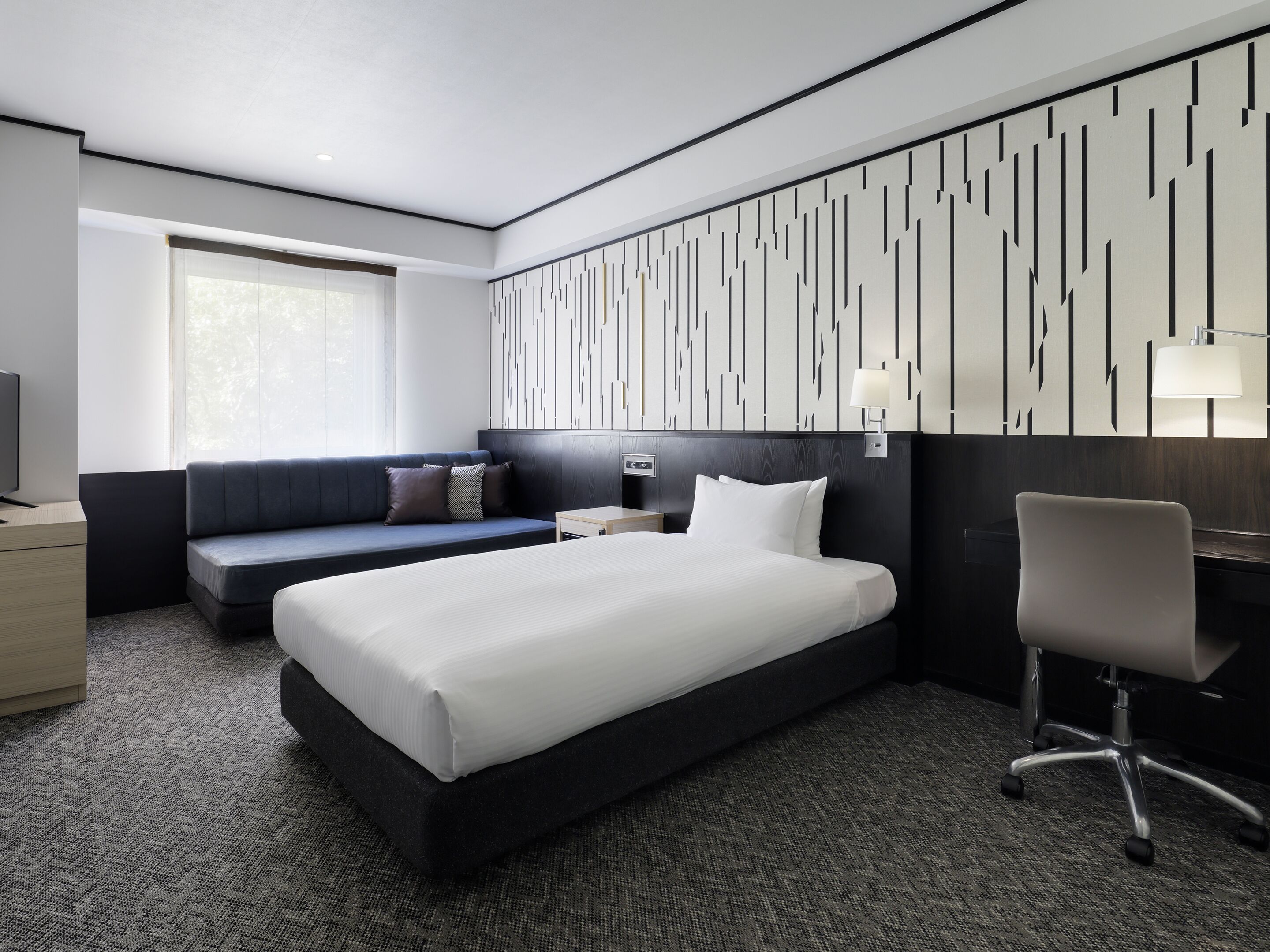 Szoba, nemdohányzó (Accessible, 2 beds) | Széf a szobában, ingyenes wifi és ágynemű
