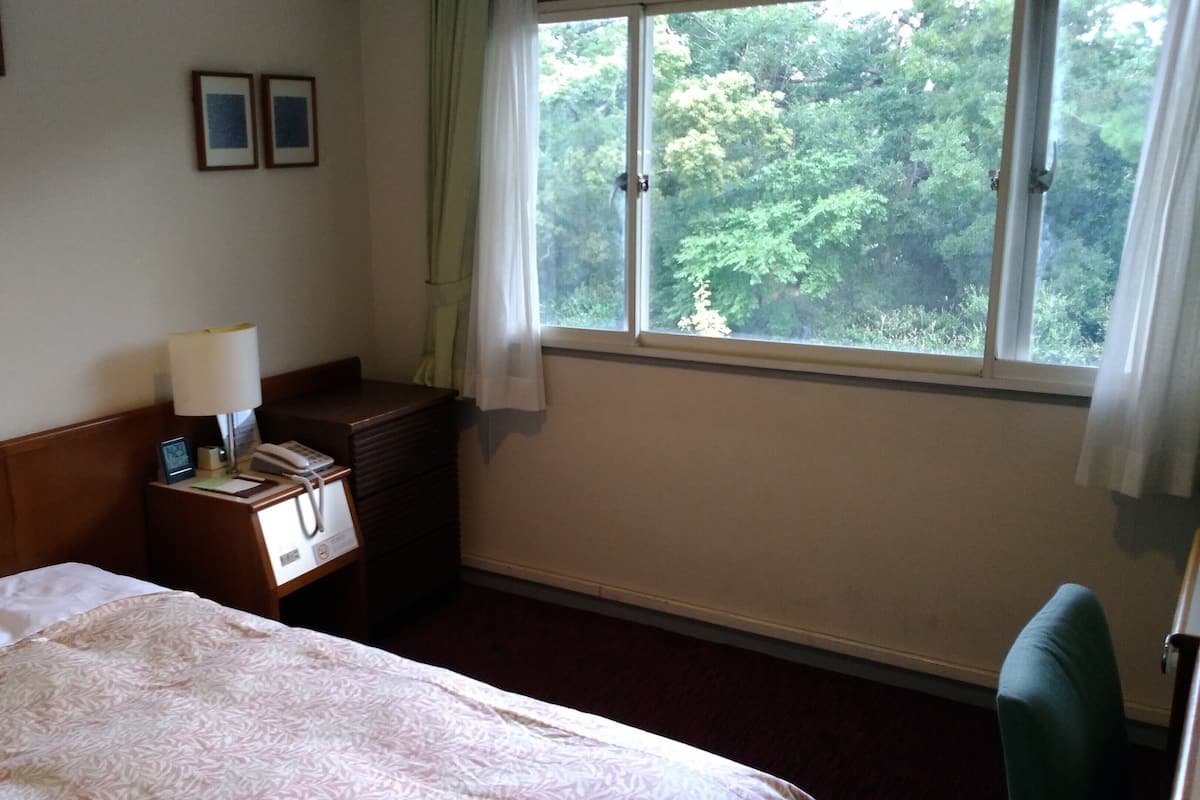 Eenpersoonskamer, niet-roken (140cm Bed) | Donzen dekbedden, een kluis op de kamer, een bureau