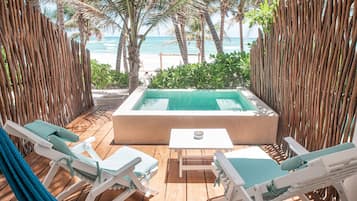 Vista a la playa o el mar