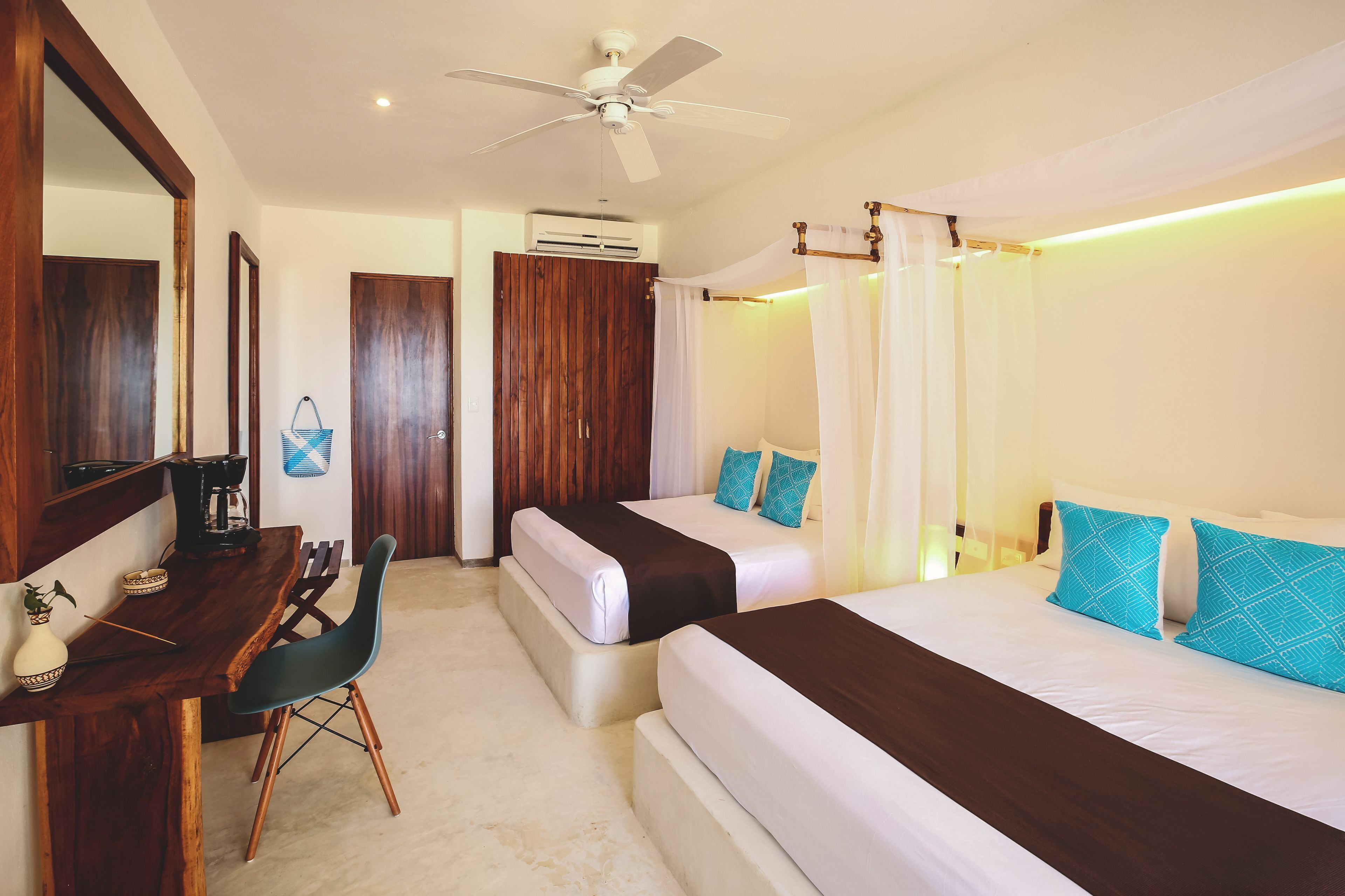 Minibar, in-room safe, blackout drapes, free wired internet