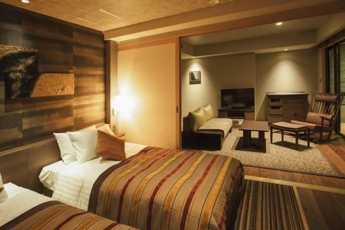 Ropa de cama de alta calidad y minibar