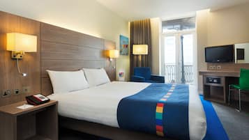 Standardzimmer, Meerblick | Zimmersafe, Schreibtisch, schallisolierte Zimmer, Bügeleisen/Bügelbrett