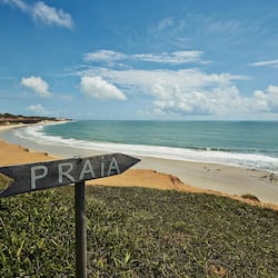 Private beach