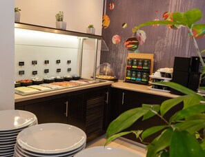Daily buffet breakfast (EUR 24 per person)