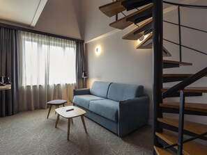 Literie de qualité supérieure, couette en duvet d'oie, minibar