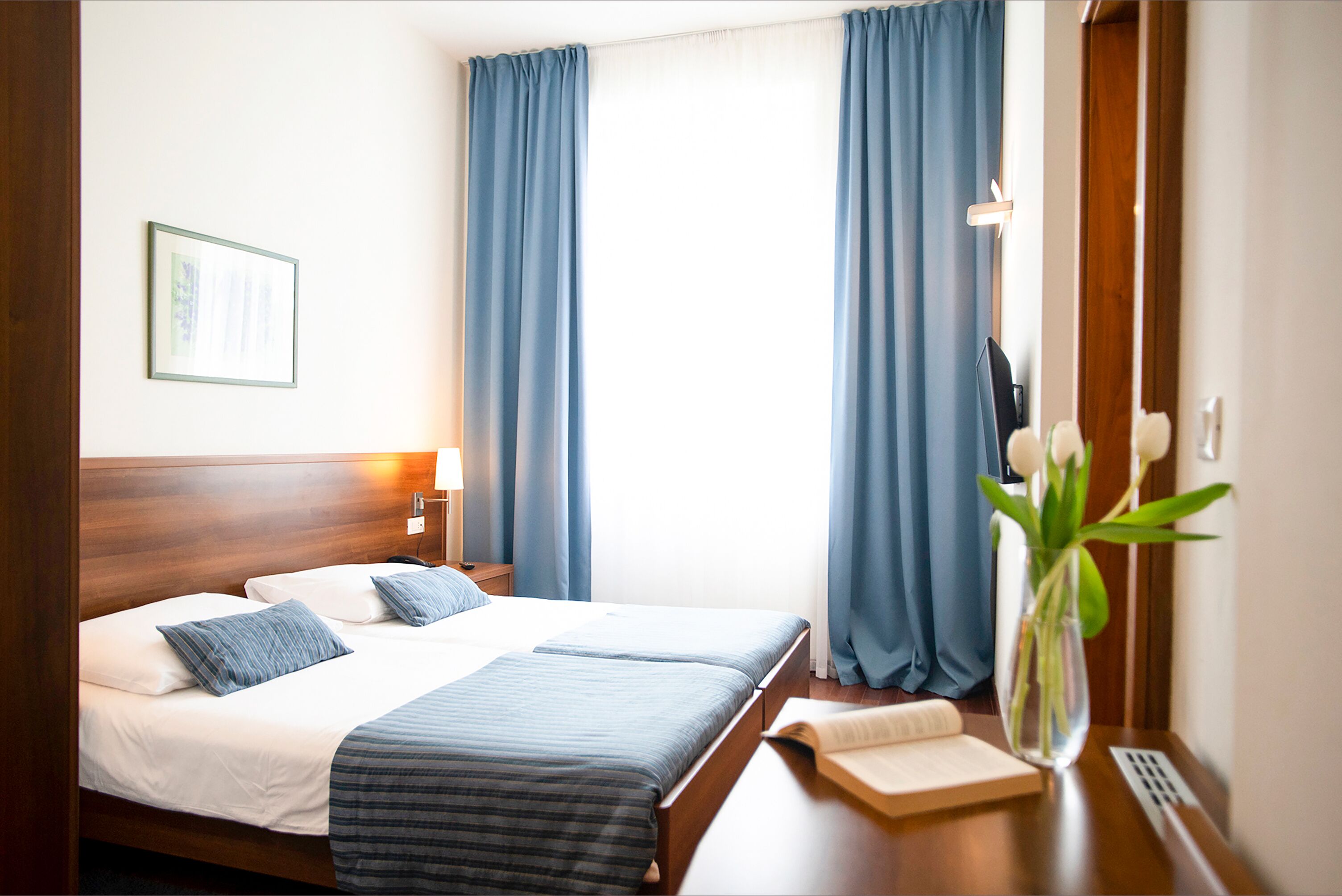 Minibar, in-room safe, desk, WiFi (free)