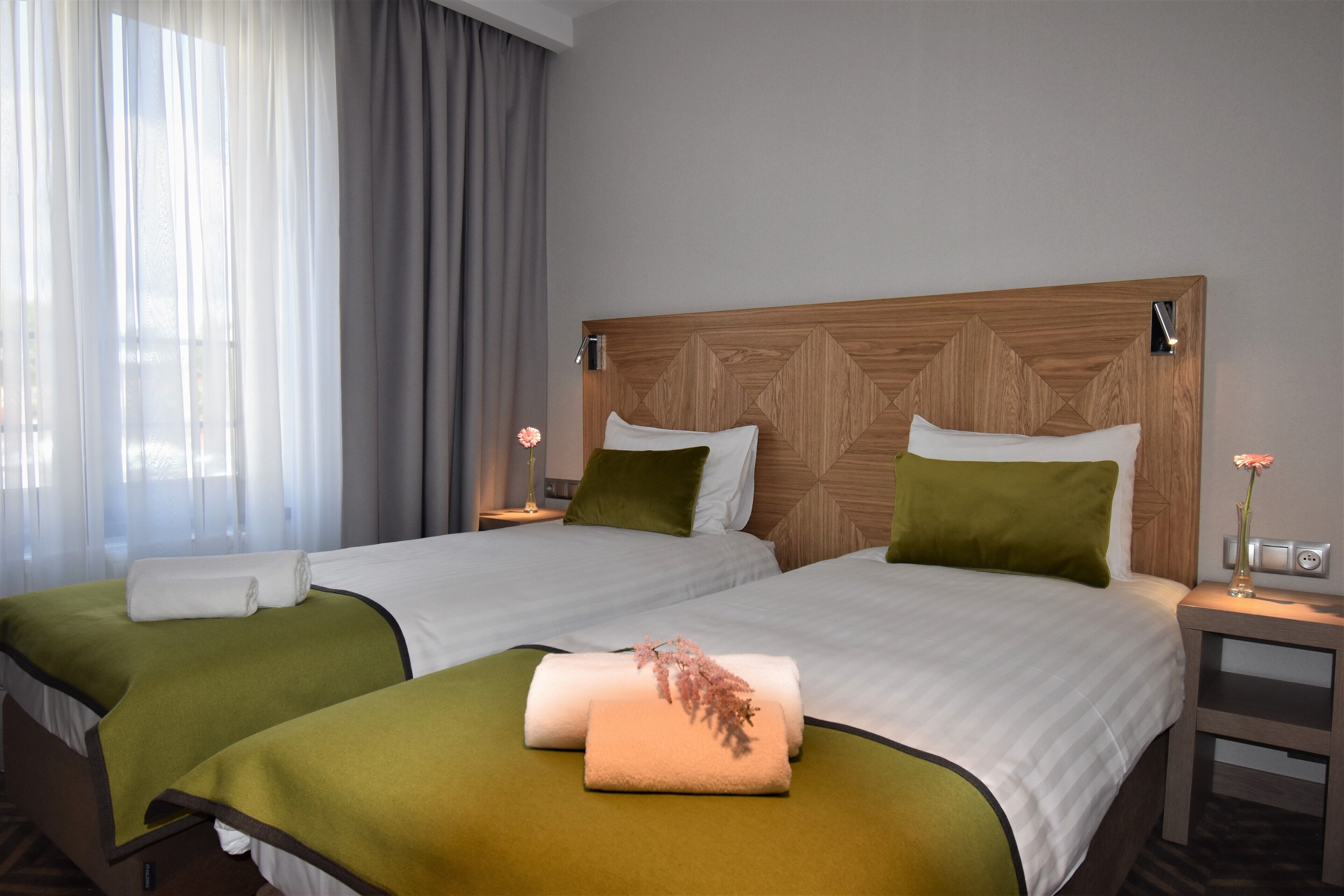 basic double or twin room | living area | lcd tv