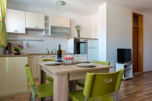 Classic Apartment, 1 Bedroom, Balcony, Harbor View | Living area | TV, DVD player - Apartments Lapad (Dubrovnik)