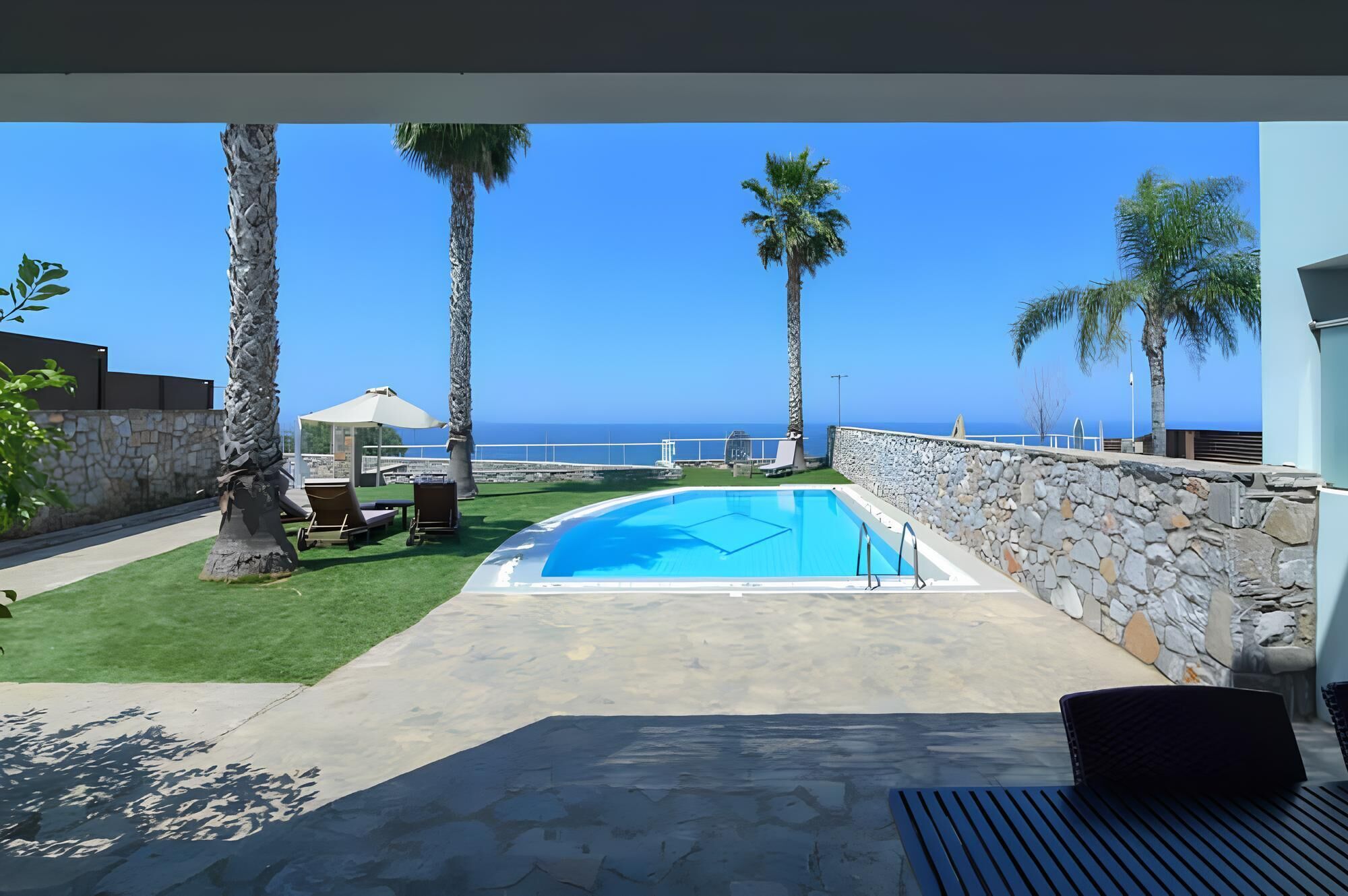 two bedrooms villa with private pool and sea view | view from room