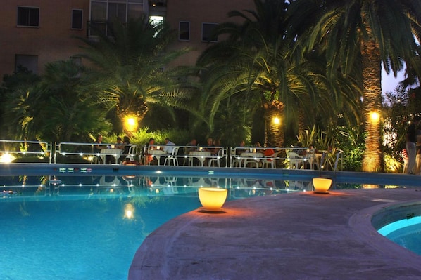 Outdoor wedding area