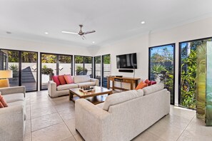 3 Bedroom Superior Pool Villa | Living area | LCD TV - The Pearle of Cable Beach (Cable Beach)