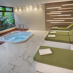 Un sauna, una bañera de hidromasaje, baño turco, tratamientos corporales