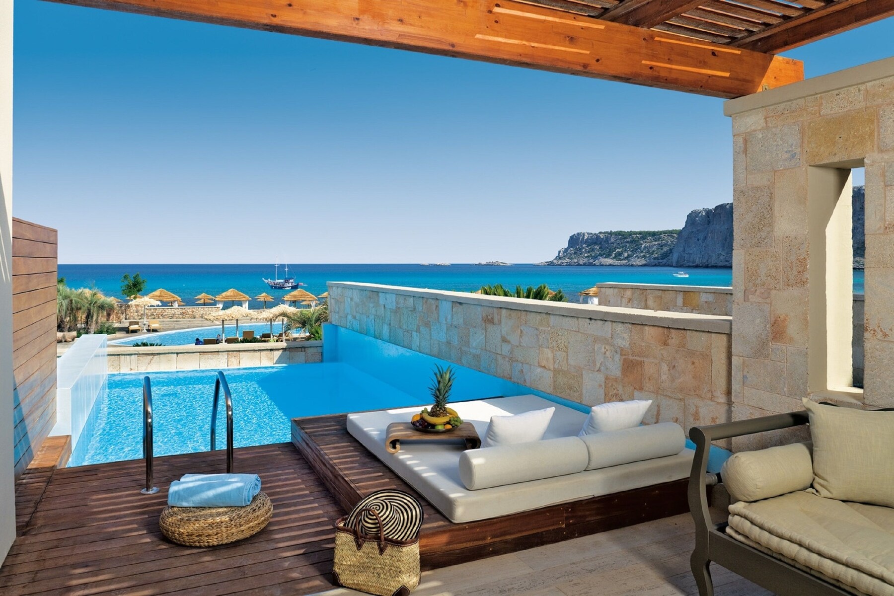 Suite, Private Pool, Sea View | Terrace/patio