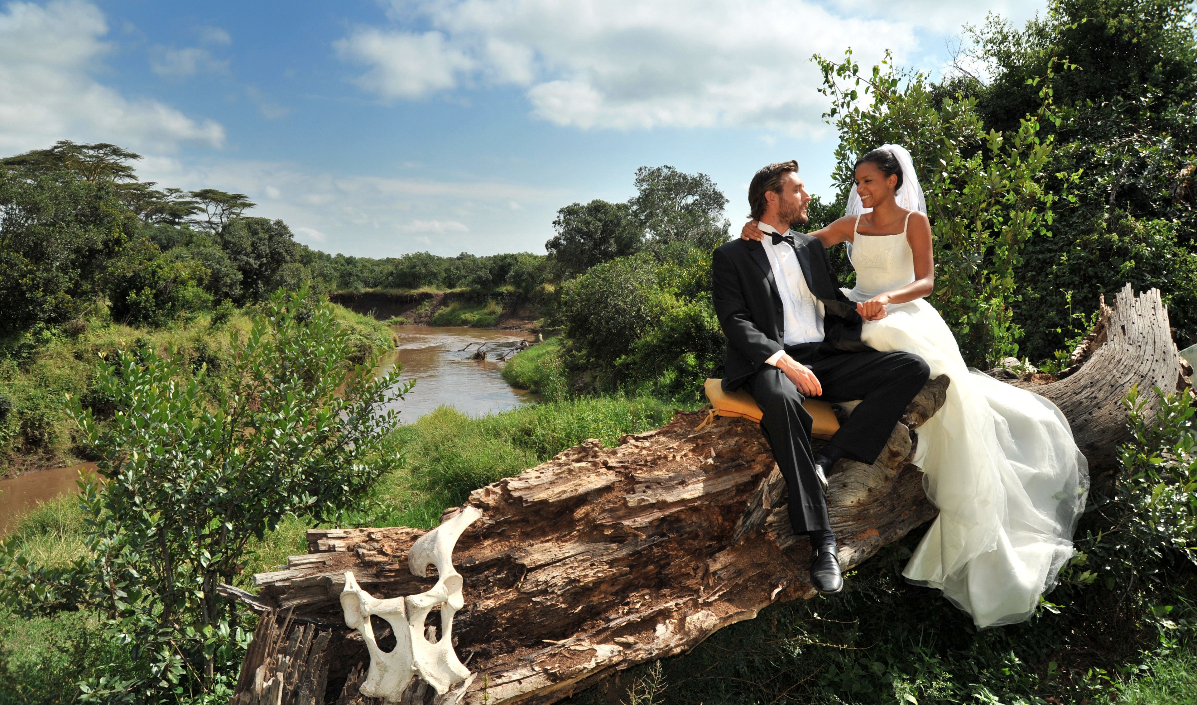 outdoor wedding area