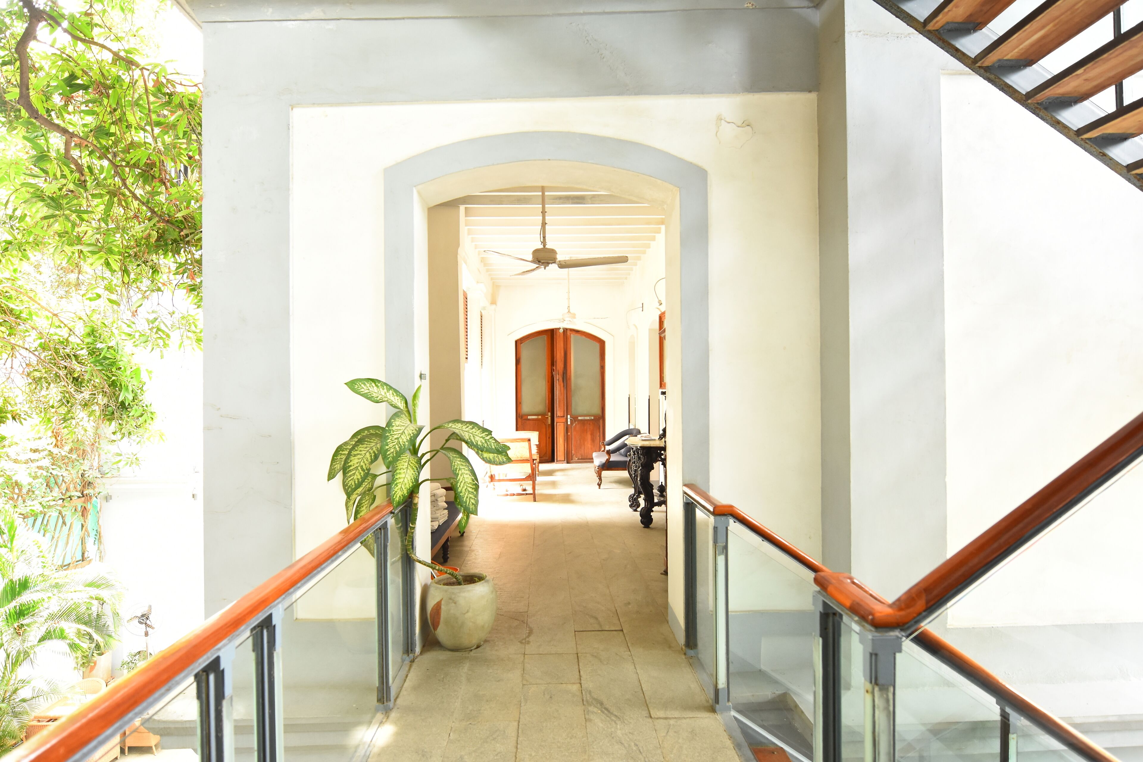 Handrails in stairways