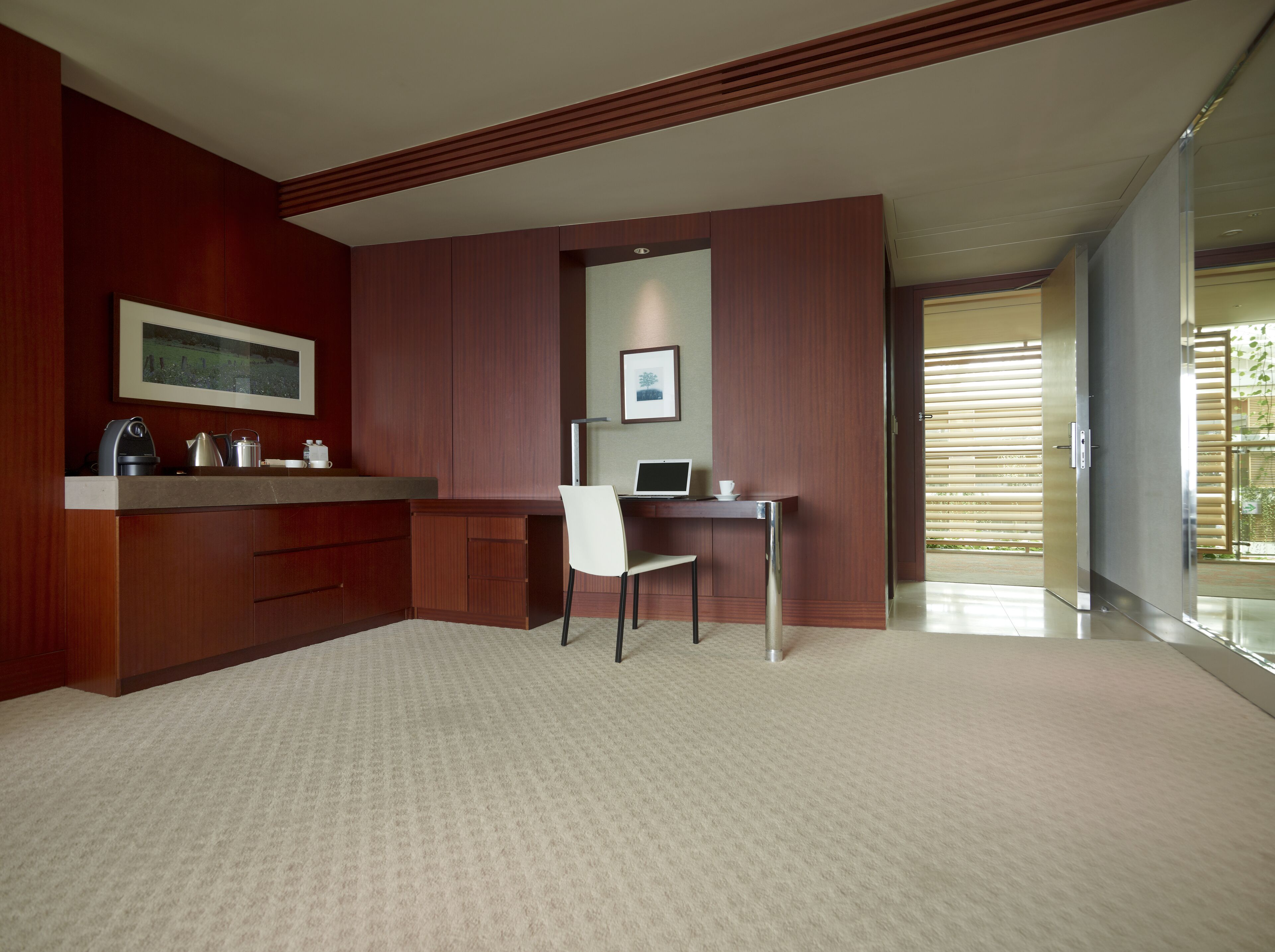 premium bedding, desk, blackout curtains, free wifi